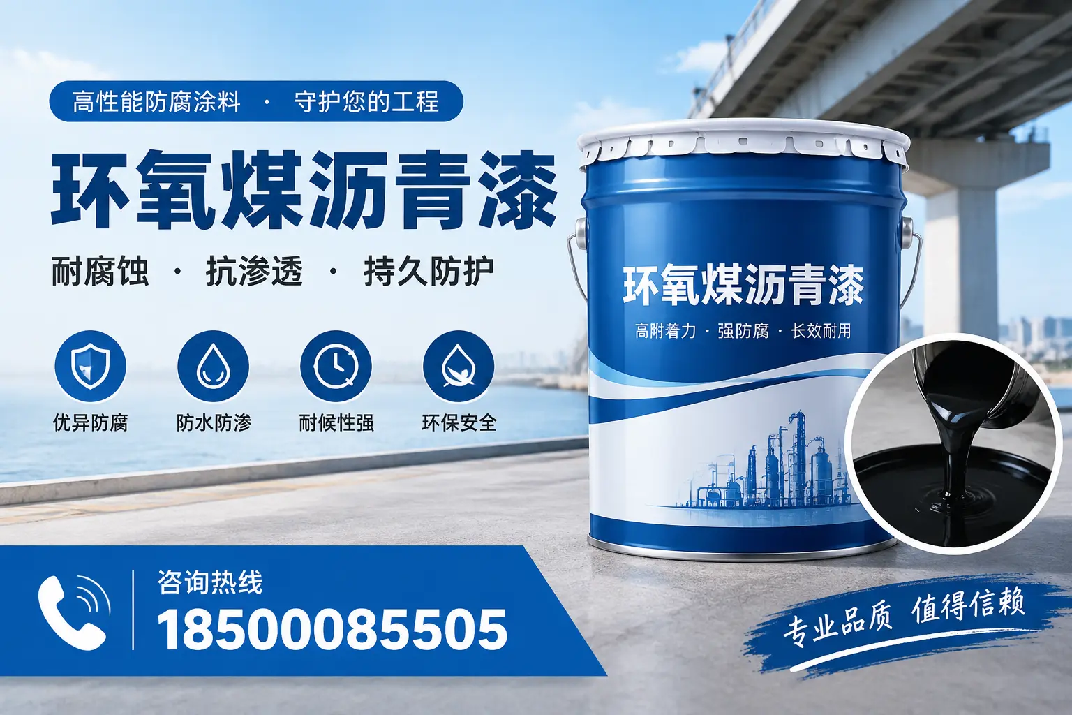 如何确保环氧煤沥青漆施工质量？株洲用户的质量控制